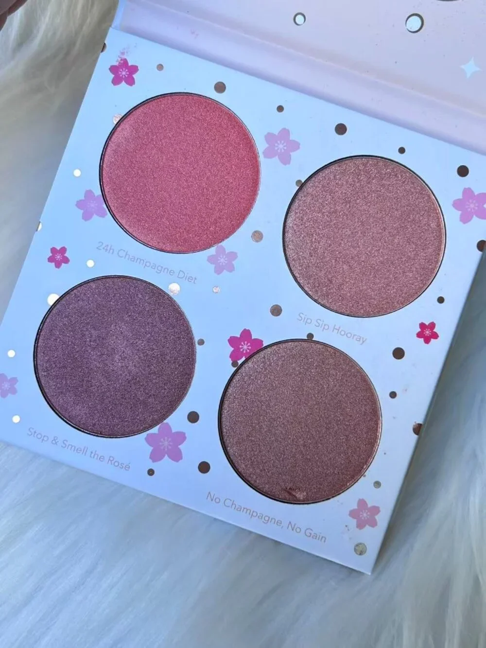 New BEAUTY BAKERIE Cotton Candy Champagne Blush Palette Full Size